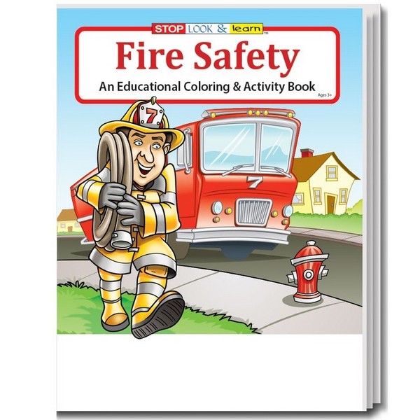 SC0192B Fire Safety Coloring and Activity BOOK Blank No Imprint